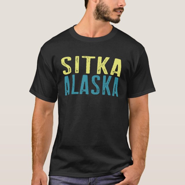Sitka Alaska Pacific Coast Stacked T-Shirt (Front)