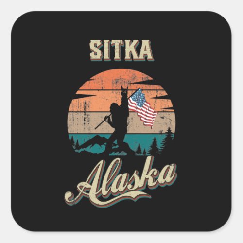 Sitka Alaska Square Sticker