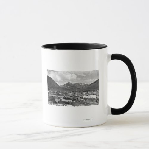 Sitka Alaska with Three Sisters in Background Mug