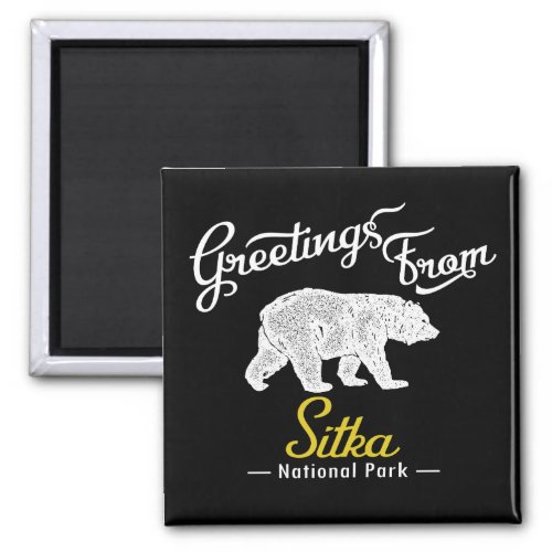 Sitka National Park Bear Magnet
