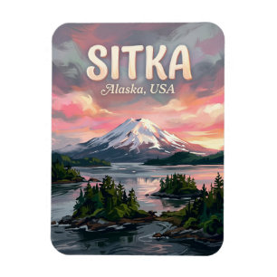 Sitka Sound Alaska Travel Magnet