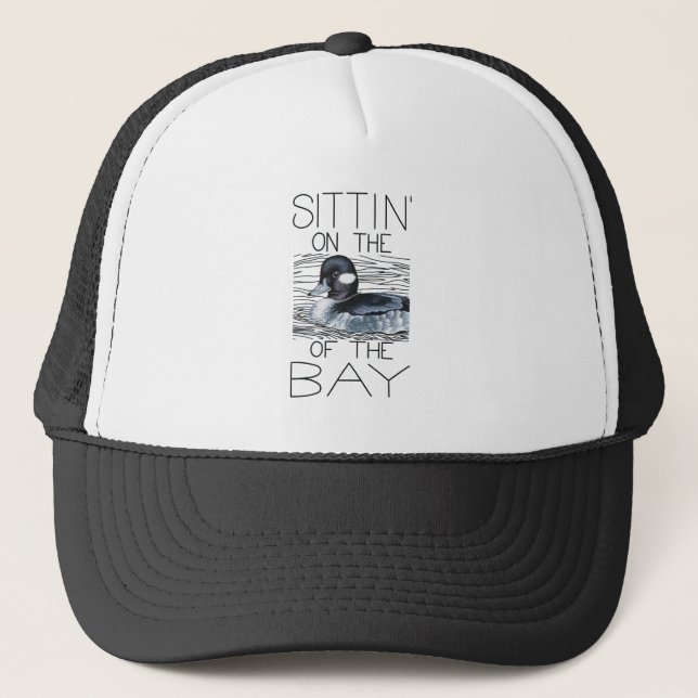 Sittin' on the Duck of the Bay (Bufflehead) Trucker Hat (Front)