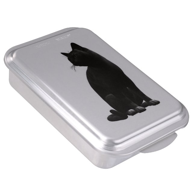Sitting Black Cat Cake Pan (Side)