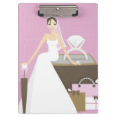 Sitting bridal shower clipboard (Front)