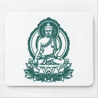 SITTING BUDDHA MEDITATING PEACE MOUSE PAD
