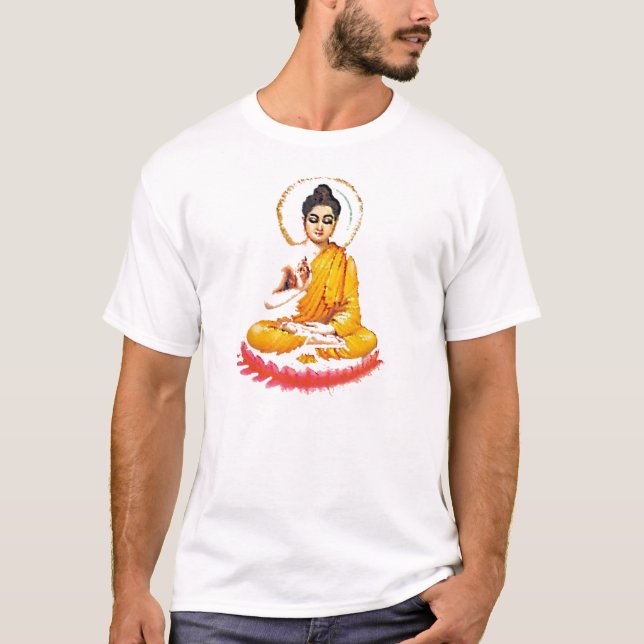 SITTING BUDDHA MEDITATING PEACE T-Shirt (Front)