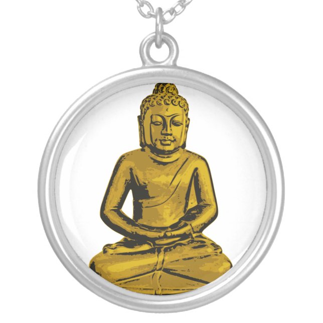 Sitting Buddha Necklace (Front)