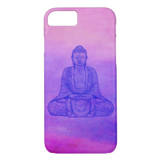 Sitting Buddha on Watercolor Wash iPhone 8/7 Case