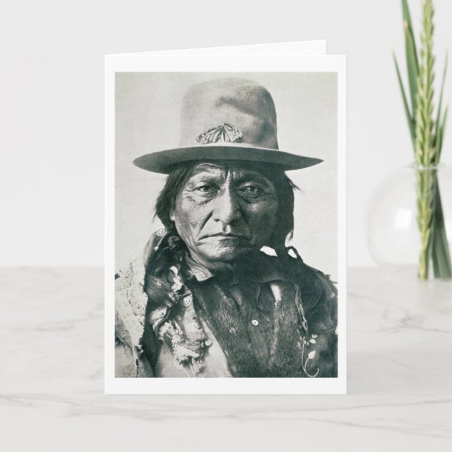 Sitting Bull (1831-1890) (b/w photo) Card (Front)