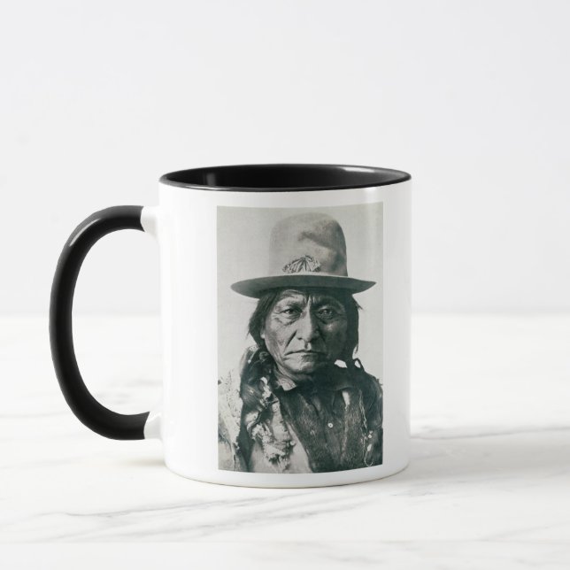 Sitting Bull (1831-1890) (b/w photo) Mug (Left)