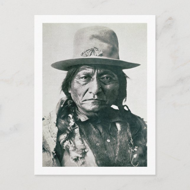 Sitting Bull (1831-1890) (b/w photo) Postcard (Front)