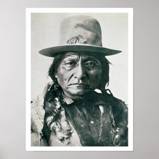 Sitting Bull (1831-1890) (b/w photo) Poster (Front)