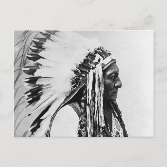 Sitting Bull, a Hunkpapa Sioux Postcard (Front)