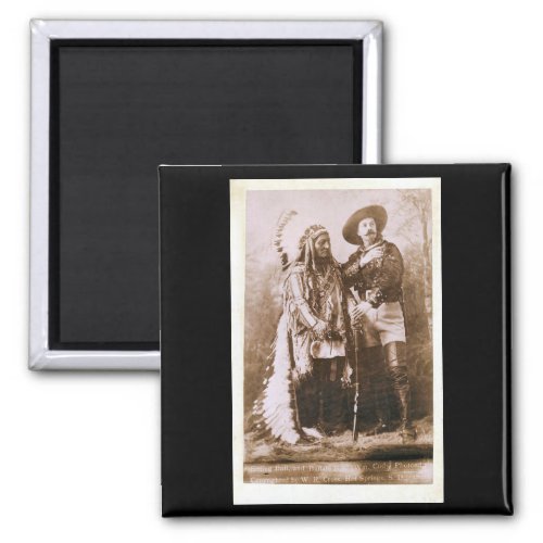 Sitting Bull and Buffalo Bill 1895 Magnet