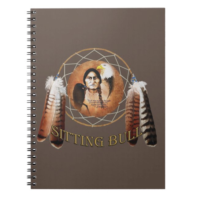Sitting Bull Dreamcatcher Notebook (Front)