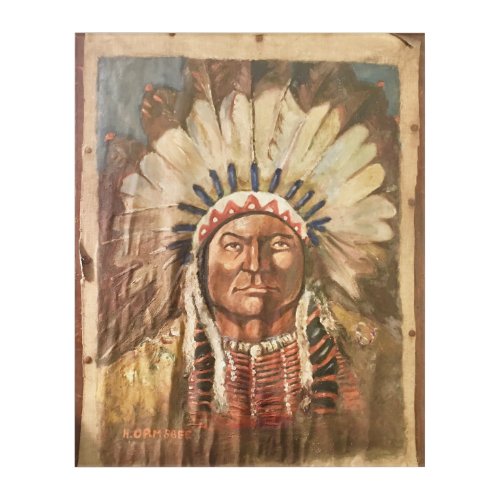 Sitting Bull Indian Chief Acrylic Print