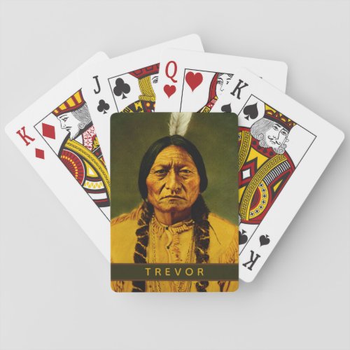 Sitting Bull Native American Chief Vintage Playing Cards