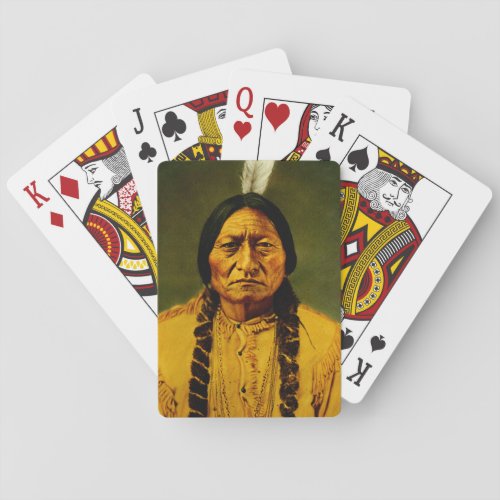 Sitting Bull Native American Chief Vintage Playing Cards