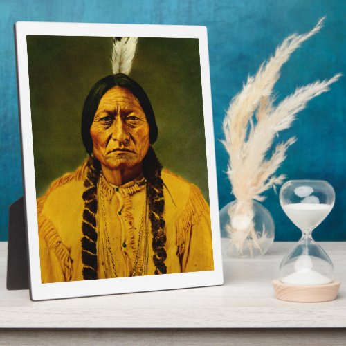 Sitting Bull Native American First Nations Chief Plaque