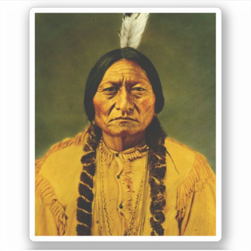 Sitting Bull Native American First Nations Chief Sticker