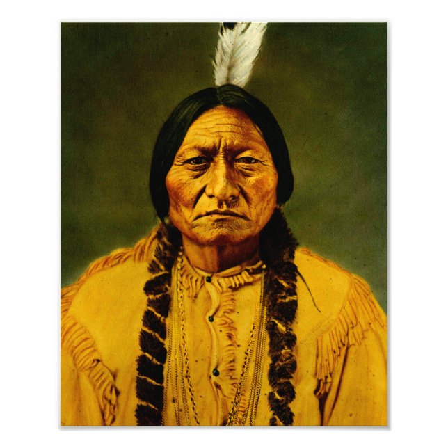 Sitting Bull Native American Indian Chief Photo Print (Front)