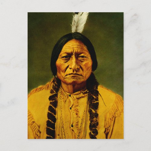 Sitting Bull Native American Indian Chief Postcard