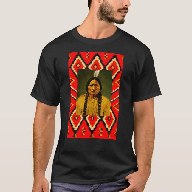Sitting Bull Native American Indian Eye Dazzler T-Shirt (Front)
