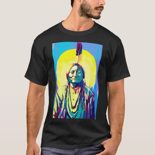 Sitting Bull Native American T_Shirt