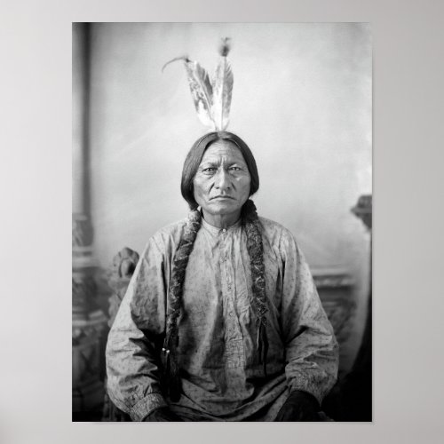  Sitting Bull Portrait _ Circa 1883 Poster