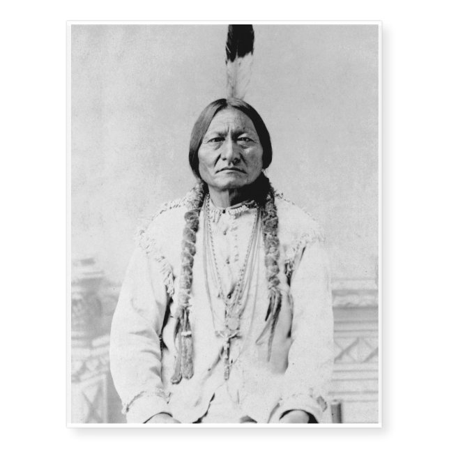 Sitting Bull Temporary Tattoos (Front)