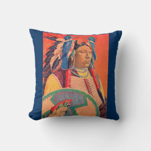 Sitting Bull Throw Pillow