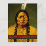 Sitting Bull Tribal Native American Father's Day Postcard