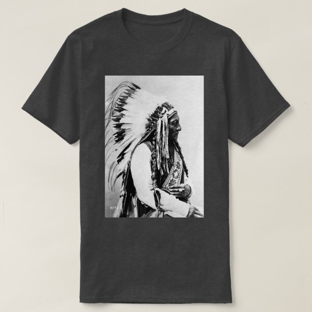 Sitting Bull Vintage Native American Photo  T-Shirt (Design Front)