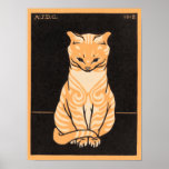Sitting Cat (1918) by Julie de Graag (1877-1924) Poster