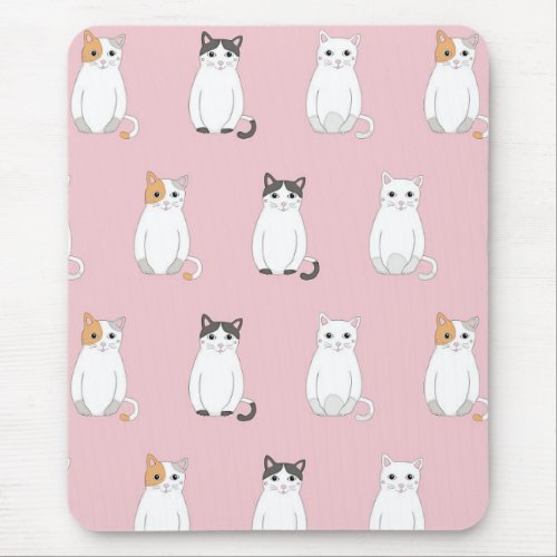 Sitting cat mouse pad