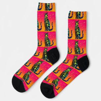 Sitting Cat Novelty Socks
