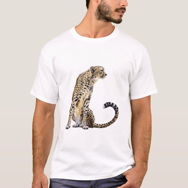 Sitting cheetah T-Shirt (Front)