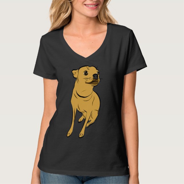 Sitting Chihuahua      T-Shirt (Front)