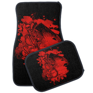 Sitting Demon - bleached Car Floor Mat