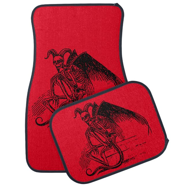sitting Demon Car Floor Mat (Set)