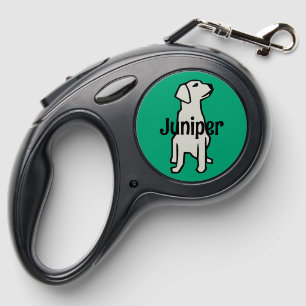 Sitting Dog Retractable Dog Leash