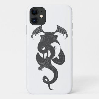 Sitting dragon on Yin Yang iPhone 11 Case