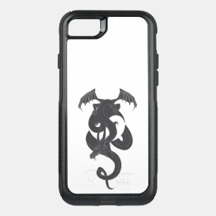 Sitting dragon on Yin Yang OtterBox Commuter iPhone SE/8/7 Case