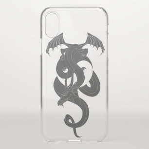 Sitting dragon on Yin Yang iPhone X Case