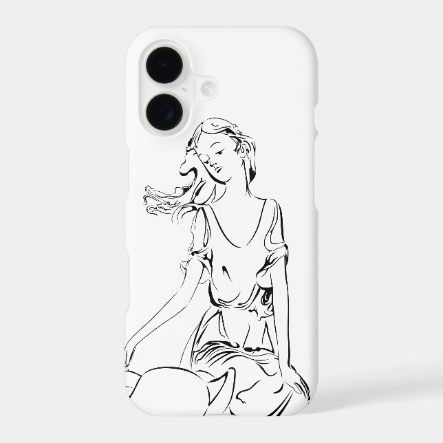 Sitting Fairy... Iphone Case (Back)
