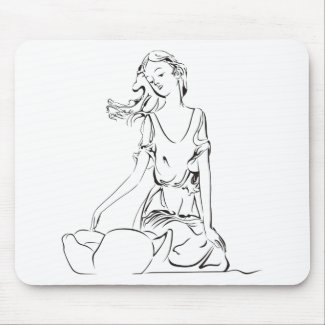 Sitting Fairy… Mouse Pad