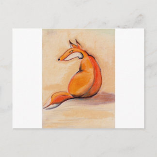 Sitting Fox Postcard