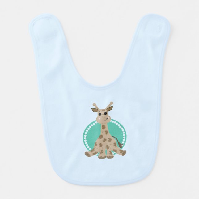 Sitting Giraffe Bib (Front)