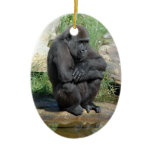 Sitting Gorilla Ornament