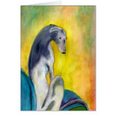 Sitting Greyhound (a394) (Front)